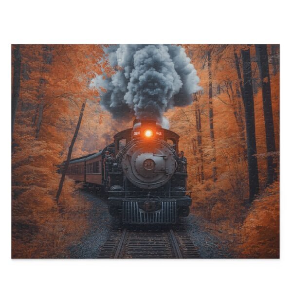 Puzzle - Steam Train in Forest
