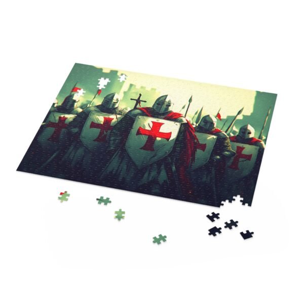 Jigsaw Puzzle - Crusaders in White Cross Armor by Atey Ghailan